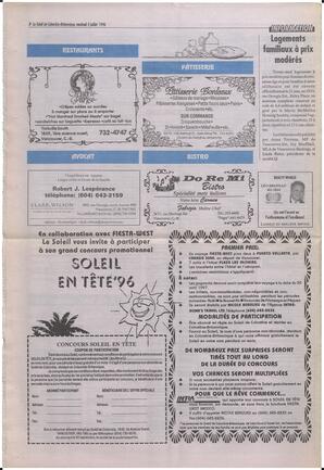Le Soleil de Colombie-Britannique, July 5, 1996, page 8