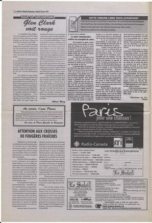 Le Soleil de Colombie-Britannique, June 28, 1996, page 2