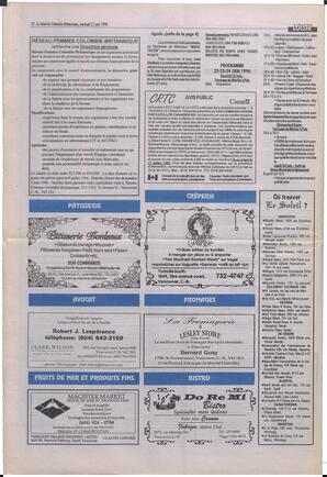 Le Soleil de Colombie-Britannique, June 21, 1996, page 12