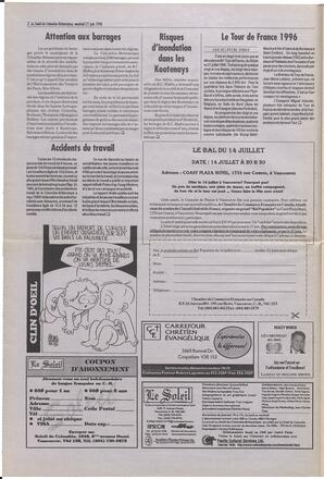Le Soleil de Colombie-Britannique, June 21, 1996, page 2