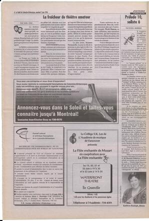 Le Soleil de Colombie-Britannique, June 7, 1996, page 6