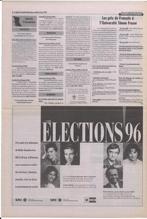 Le Soleil de Colombie-Britannique, May 24, 1996, page 8