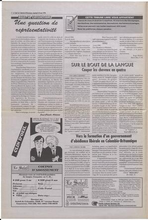 Le Soleil de Colombie-Britannique, May 24, 1996, page 2