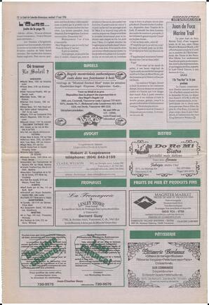 Le Soleil de Colombie-Britannique, May 17, 1996, page 12
