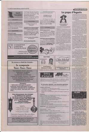 Le Soleil de Colombie-Britannique, April 26, 1996, page 8