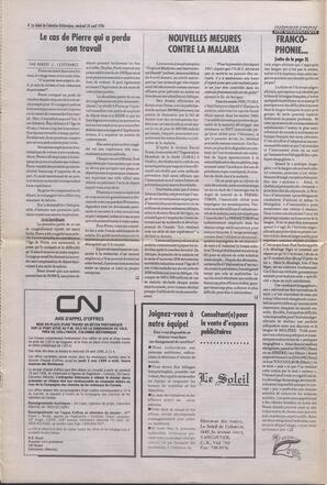 Le Soleil de Colombie-Britannique, April 26, 1996, page 4