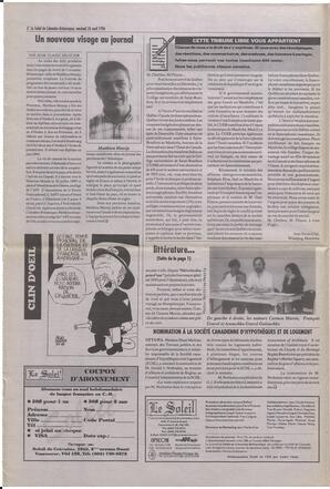 Le Soleil de Colombie-Britannique, April 26, 1996, page 2