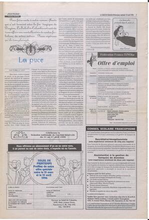 Le Soleil de Colombie-Britannique, April 12, 1996, page 7