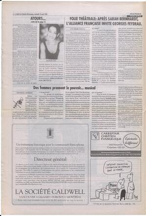 Le Soleil de Colombie-Britannique, April 12, 1996, page 6