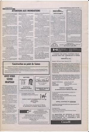 Le Soleil de Colombie-Britannique, April 12, 1996, page 5