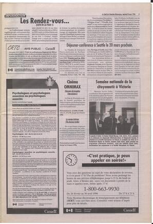 Le Soleil de Colombie-Britannique, March 8, 1996, page 3