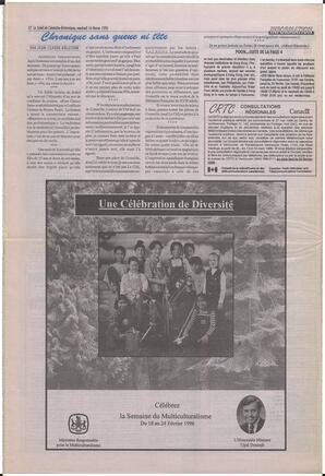 Le Soleil de Colombie-Britannique, February 16, 1996, page 12