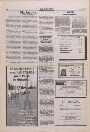 Le Soleil de Colombie-Britannique, January 26, 1996, page 8
