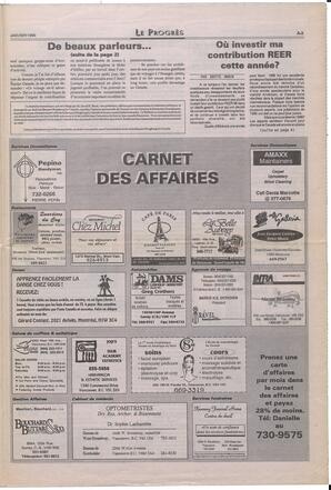 Le Soleil de Colombie-Britannique, January 26, 1996, page 7