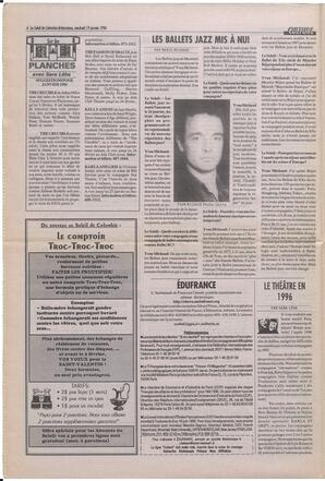 Le Soleil de Colombie-Britannique, January 19, 1996, page 6