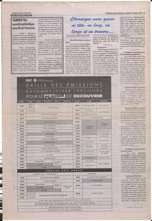 Le Soleil de Colombie-Britannique, November 17, 1995, page 12