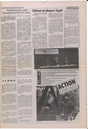 Le Soleil de Colombie-Britannique, November 17, 1995, page 3