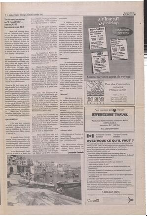 Le Soleil de Colombie-Britannique, November 3, 1995, page 9