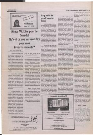Le Soleil de Colombie-Britannique, November 3, 1995, page 6