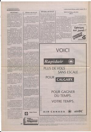 Le Soleil de Colombie-Britannique, November 3, 1995, page 4