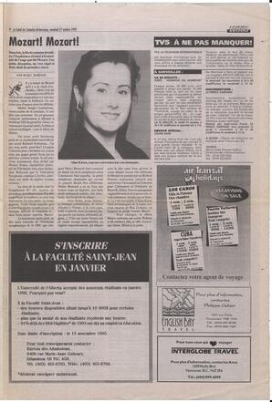 Le Soleil de Colombie-Britannique, October 27, 1995, page 9