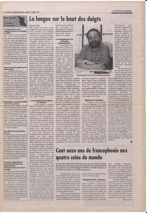 Le Soleil de Colombie-Britannique, October 13, 1995, page 3