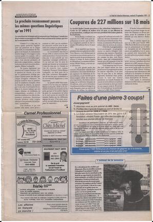 Le Soleil de Colombie-Britannique, September 29, 1995, page 12