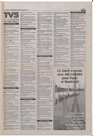 Le Soleil de Colombie-Britannique, September 29, 1995, page 11