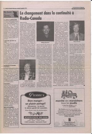 Le Soleil de Colombie-Britannique, September 8, 1995, page 3