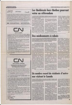 Le Soleil de Colombie-Britannique, September 1, 1995, page 4