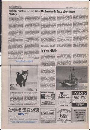Le Soleil de Colombie-Britannique, August 11, 1995, page 12