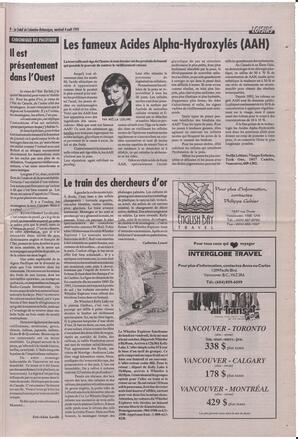 Le Soleil de Colombie-Britannique, August 4, 1995, page 9