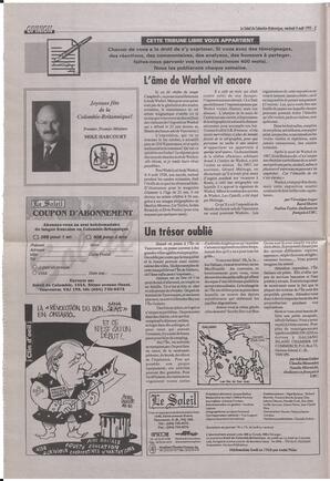 Le Soleil de Colombie-Britannique, August 4, 1995, page 2