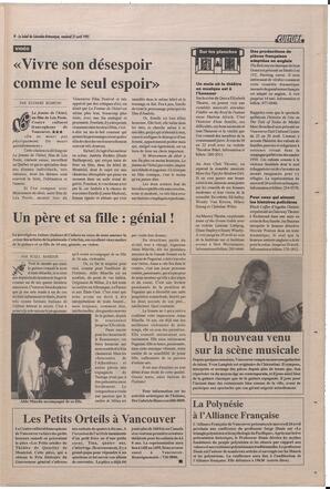 Le Soleil de Colombie-Britannique, April 21, 1995, page 9