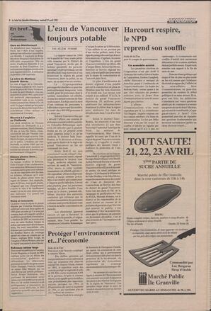 Le Soleil de Colombie-Britannique, April 21, 1995, page 3