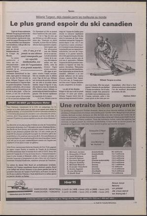 Le Soleil de Colombie-Britannique, January 4, 1995, page 11