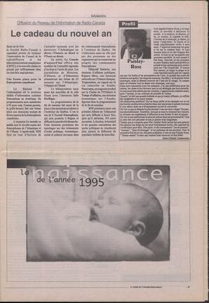 Le Soleil de Colombie-Britannique, January 4, 1995, page 3