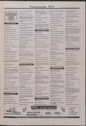 Le Soleil de Colombie-Britannique, November 25, 1994, page 11