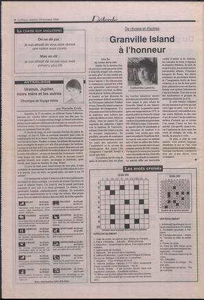 Le Soleil de Colombie-Britannique, November 25, 1994, page 8