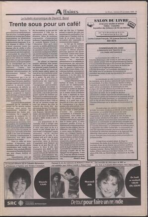 Le Soleil de Colombie-Britannique, November 25, 1994, page 5