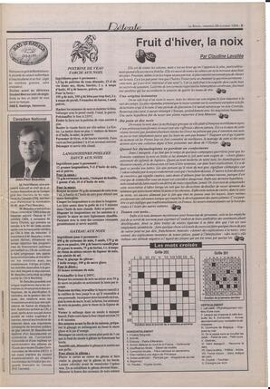 Le Soleil de Colombie-Britannique, October 28, 1994, page 9