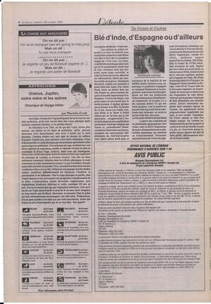 Le Soleil de Colombie-Britannique, October 28, 1994, page 8