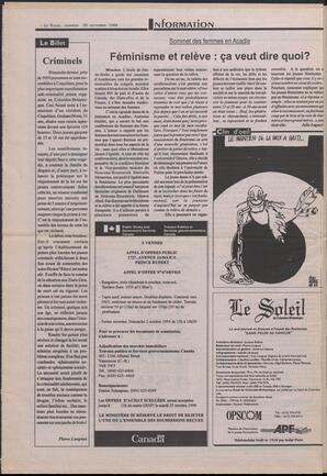 Le Soleil de Colombie-Britannique, September 30, 1994, page 10