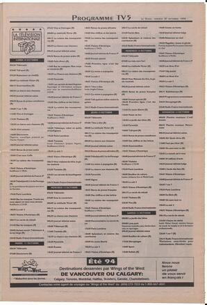 Le Soleil de Colombie-Britannique, September 30, 1994, page 5
