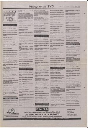 Le Soleil de Colombie-Britannique, September 9, 1994, page 11