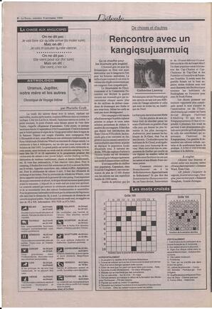 Le Soleil de Colombie-Britannique, September 9, 1994, page 8