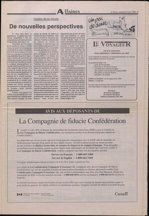 Le Soleil de Colombie-Britannique, August 19, 1994, page 5
