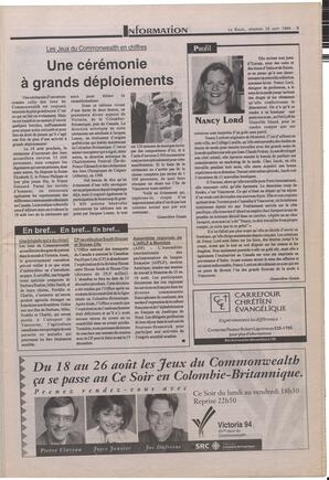Le Soleil de Colombie-Britannique, August 12, 1994, page 3