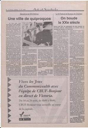 Le Soleil de Colombie-Britannique, August 5, 1994, page 6
