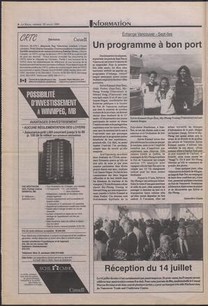 Le Soleil de Colombie-Britannique, July 22, 1994, page 4